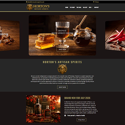 Hortons Artisan Spirits E-commerce Website Hortons Artisan Spirits E-commerce Website